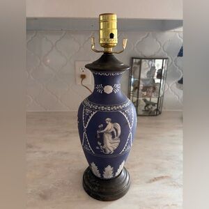 Blue & White Wedgwood Jasperware Pattern ? Table Lamp